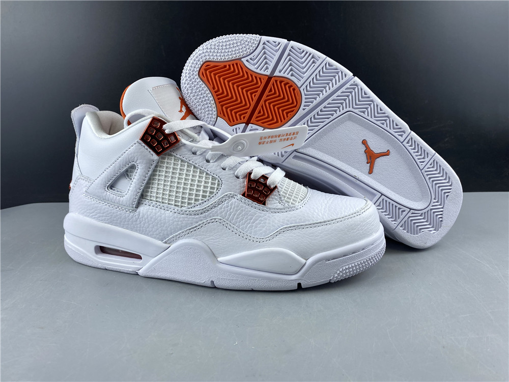 Air Jordan 4 Pure Money White Red Shoes